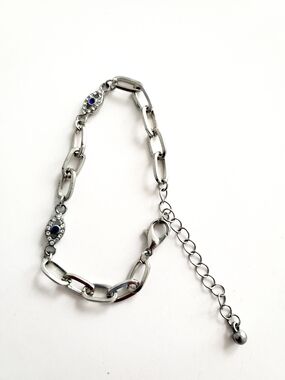 Evil Eye Silver-Link Bracelet
